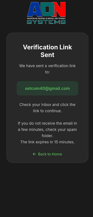 Confirmation de l’envoi